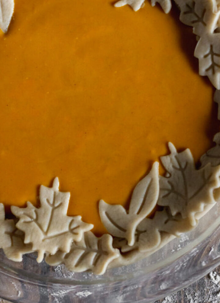 Eggless pumpkin pie featured