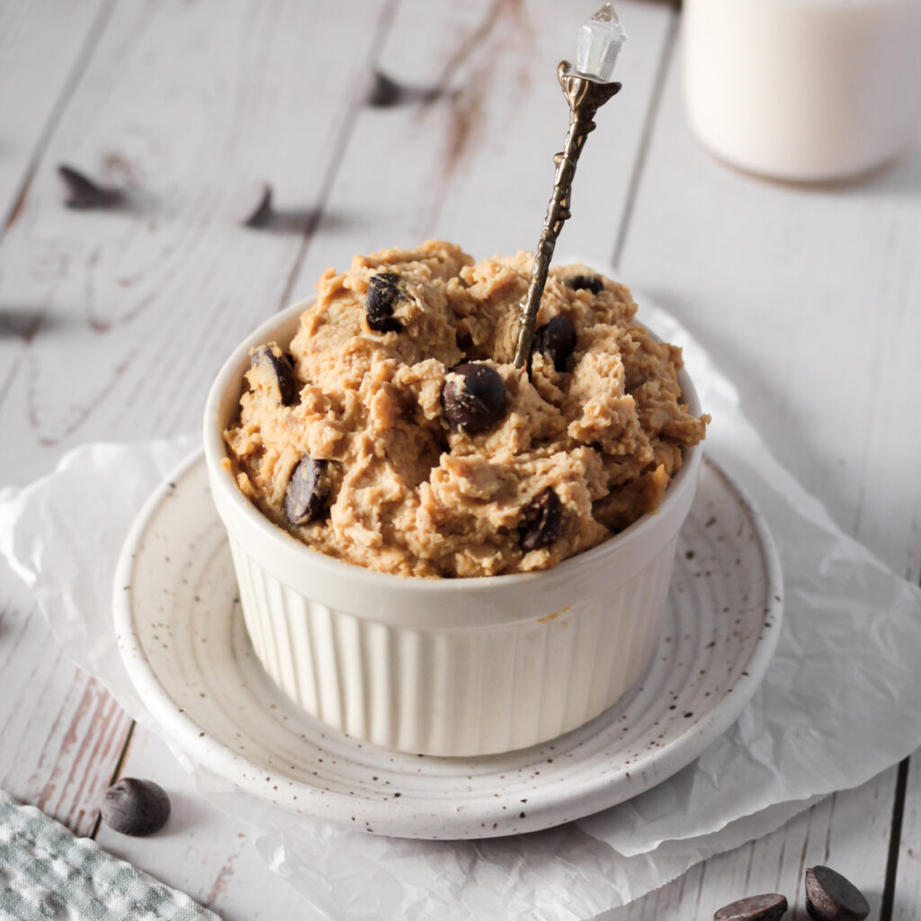 vegan Edible Cookie Dough without butter chickpea