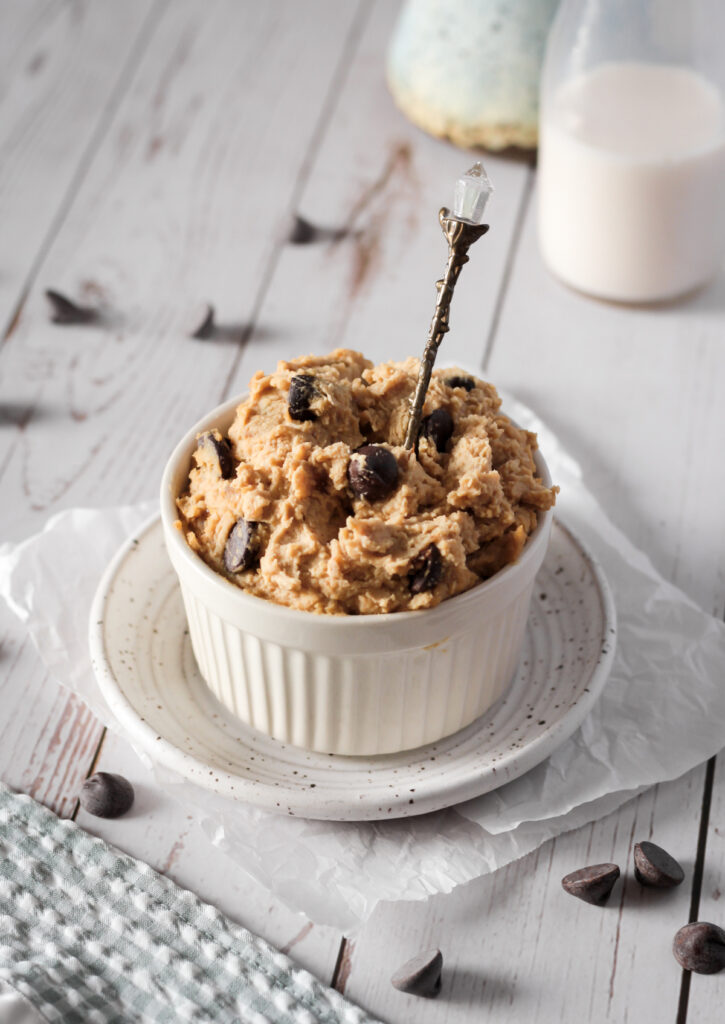 Edible Cookie Dough without Butter Chickpea and vegan