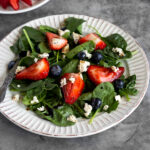 vegan red white and blue salad