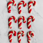 candy cane cookies top shot