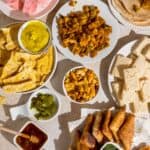 Assembled Indian Charcuterie board.