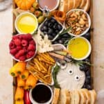 Assembled Halloween Charcuterie Board.